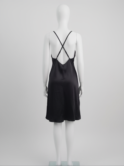 پیراهن ضربدری ساتن