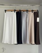 دامن ساتن بلند شیک