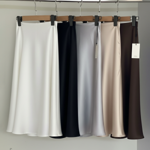 دامن ساتن بلند شیک