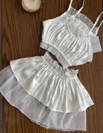 لباس خواب توری نیمتنه دامن فانتزی