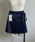 دامن ساتن کوتاه کلوش فری سایز