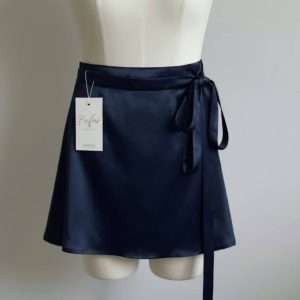 دامن ساتن کوتاه کلوش فری سایز